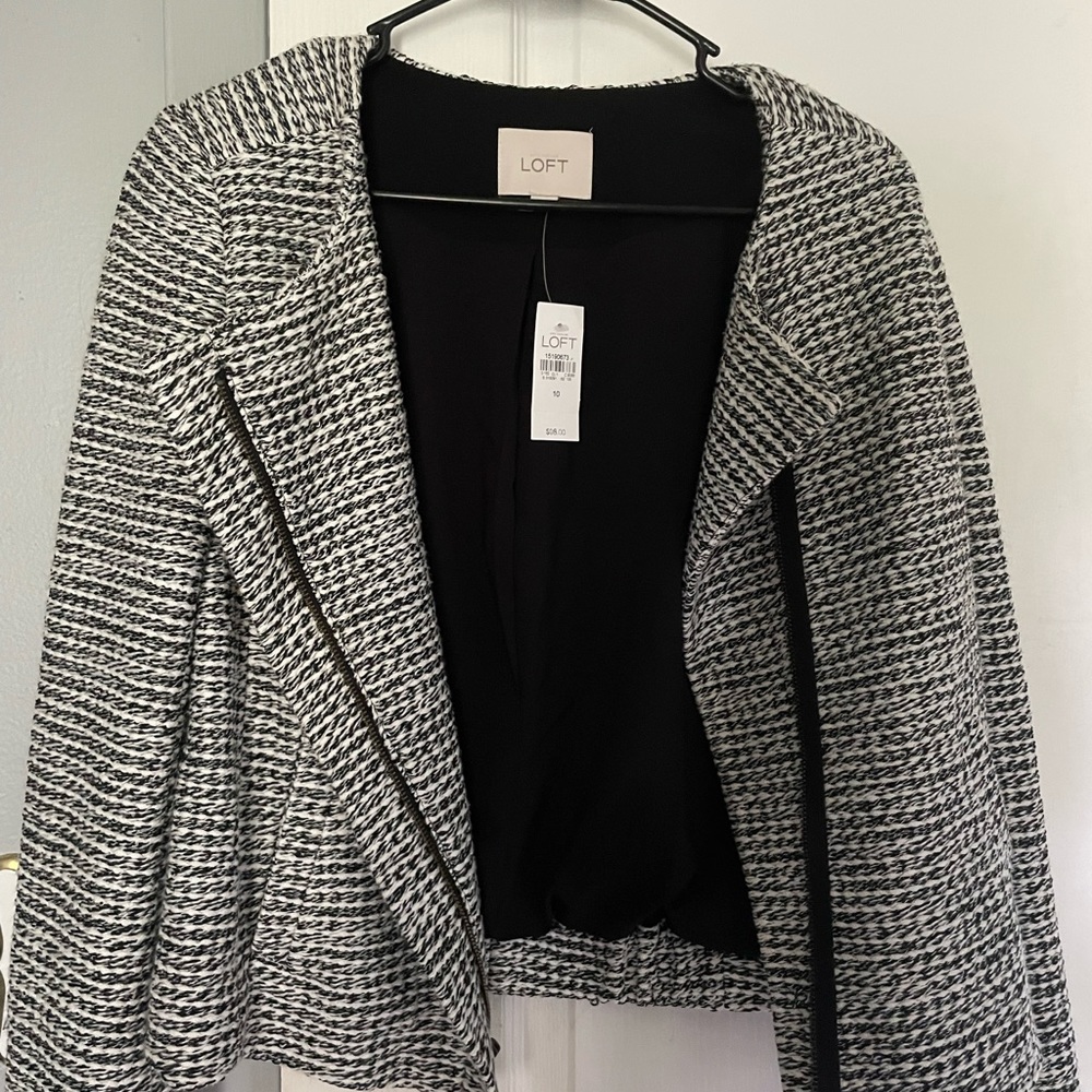 Tweed Moto Jacket from Loft